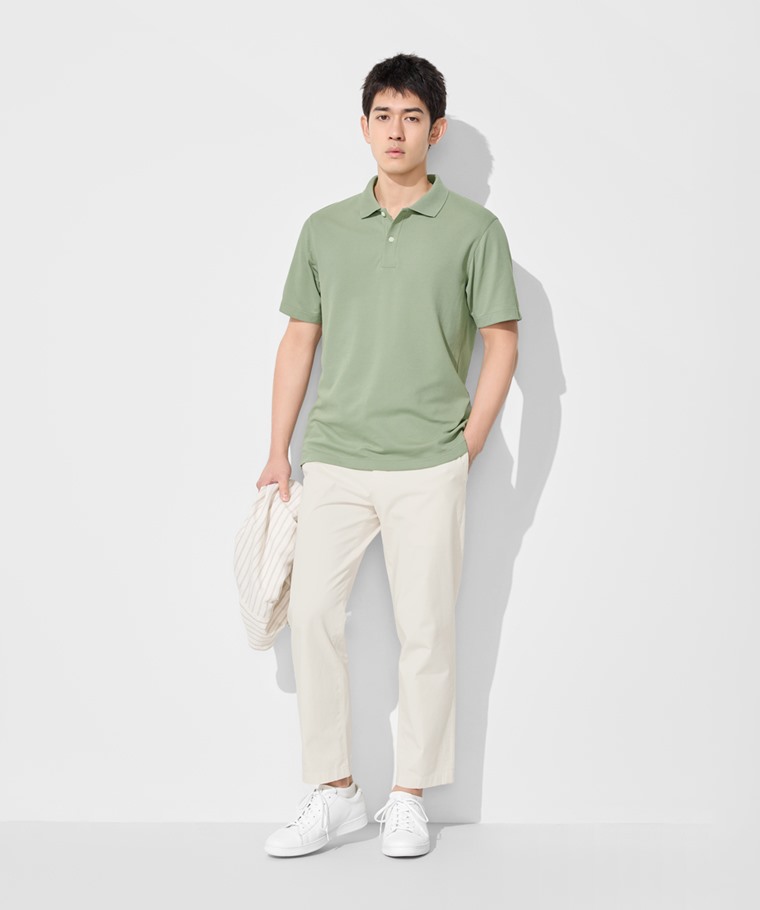 春夏男裝新品：男 · 涼感網眼polo衫