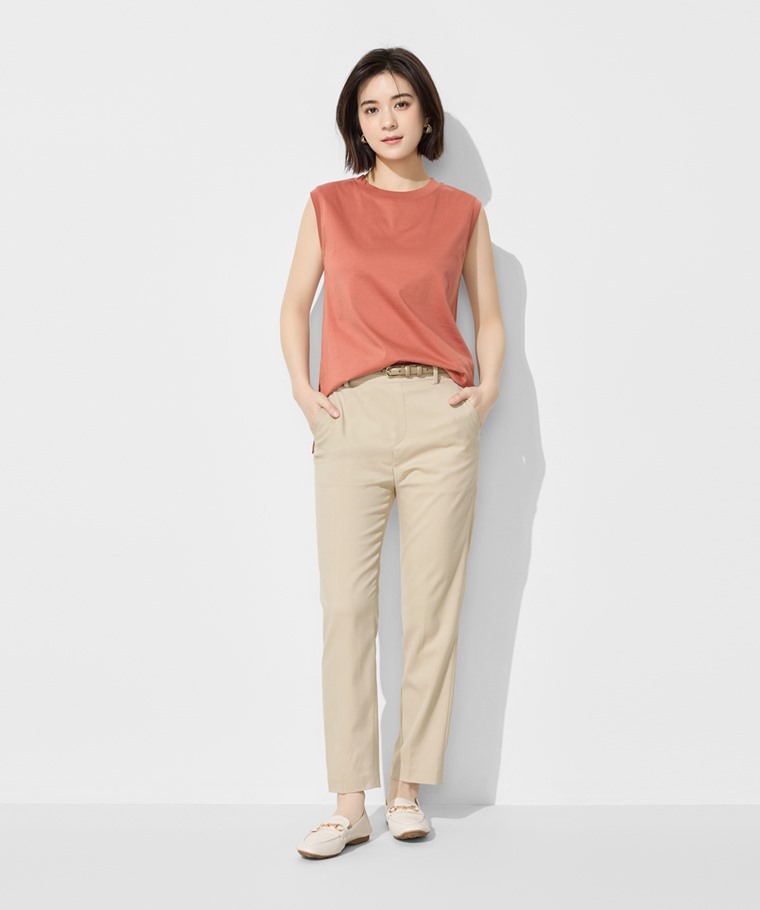 絲光棉寬鬆背心-女