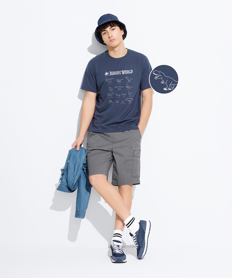 Jurassic World印花T恤-11-男