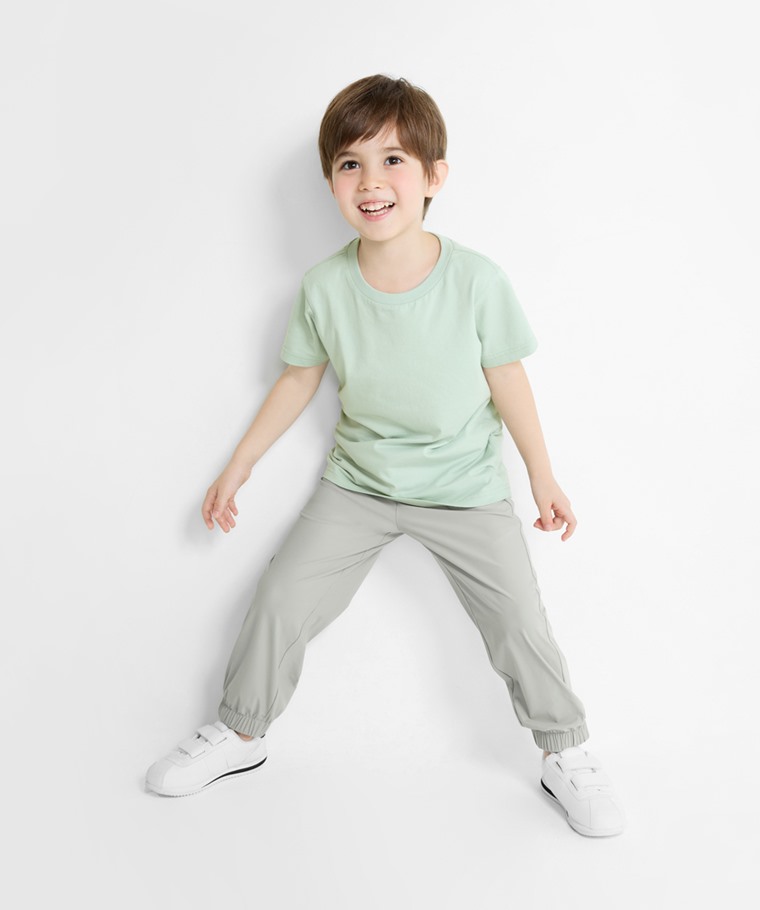 運動涼感抗UV束口褲-童