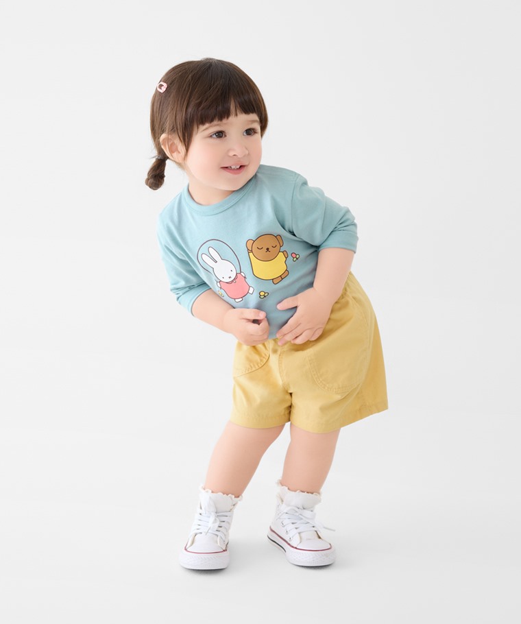 Miffy and Friends長袖印花T恤-05-Baby