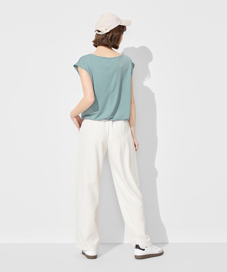 輕柔運動連袖上衣-女