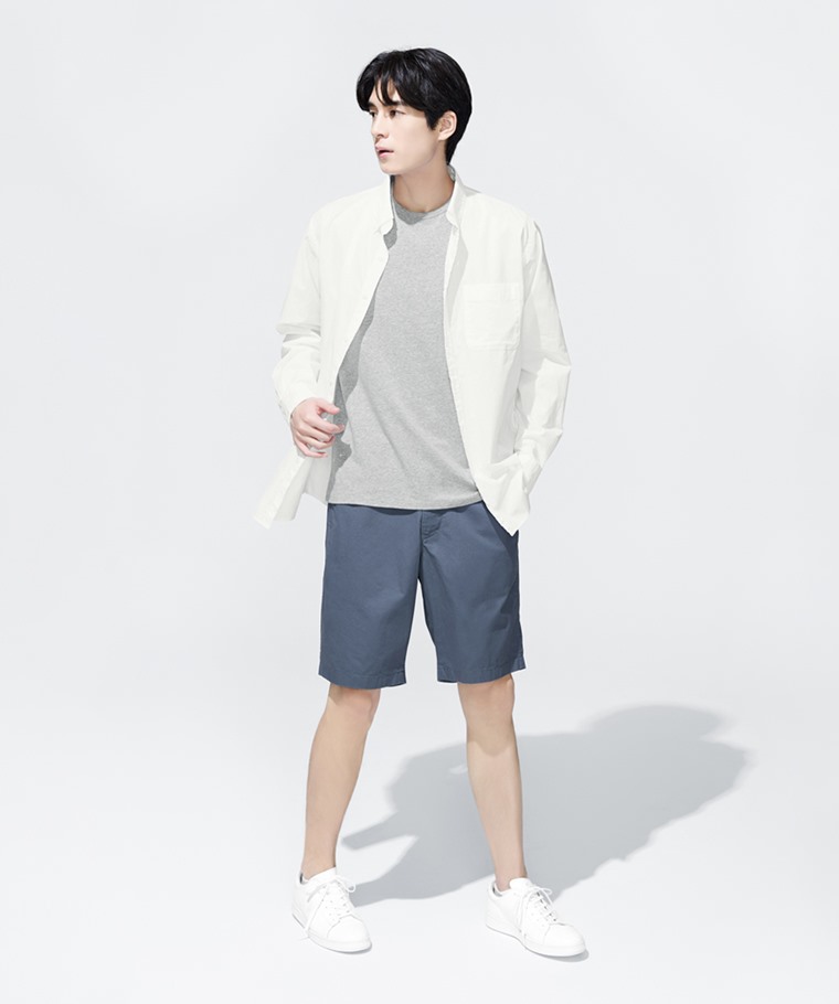 彈力圓領T恤-男