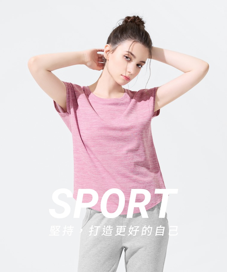 吸排連袖寬版上衣-女