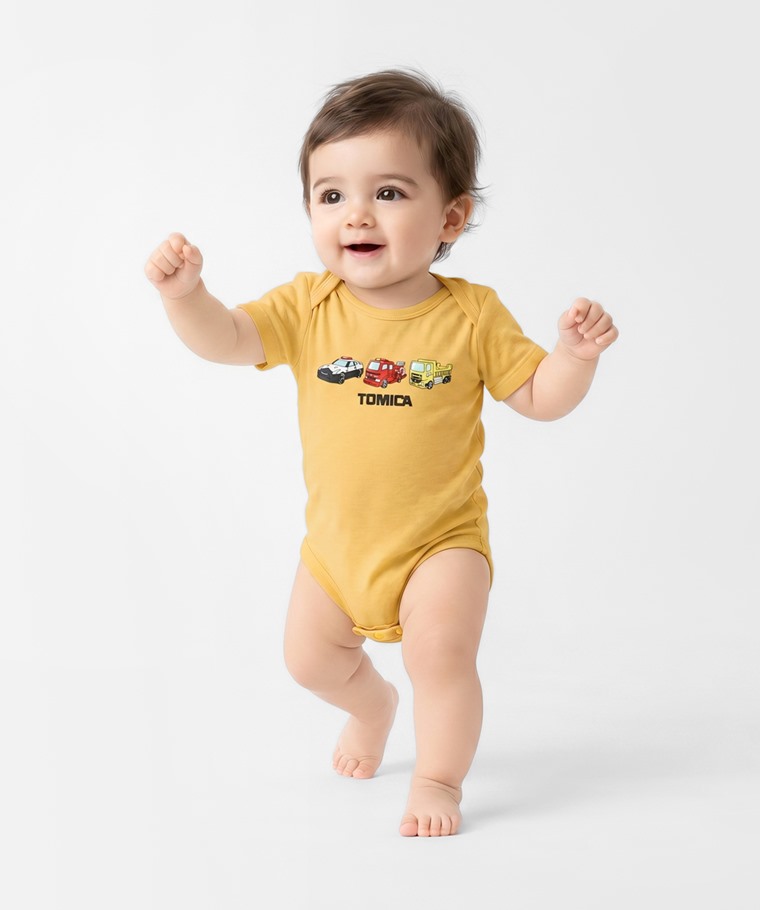 TOMICA純棉羅紋印花包臀衣-Baby
