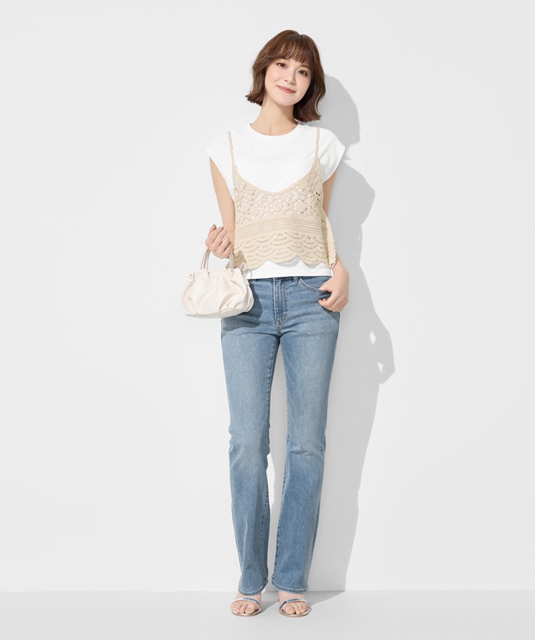 春夏女裝新品：女 · 兩件式針織吊帶上衣