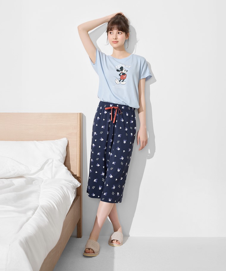 宅家舒適家居系列：女 · 迪士尼系列莫代爾七分褲家居套裝