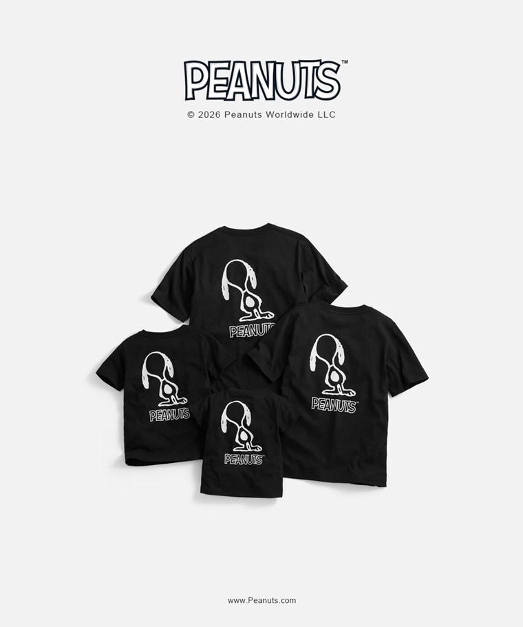 親子/情侶系列：Baby · 史努比系列印花T恤-02,男 · 史努比系列印花T恤-02,童 · 史努比系列印花T恤-02,女 · 史努比系列厚版印花T恤-02