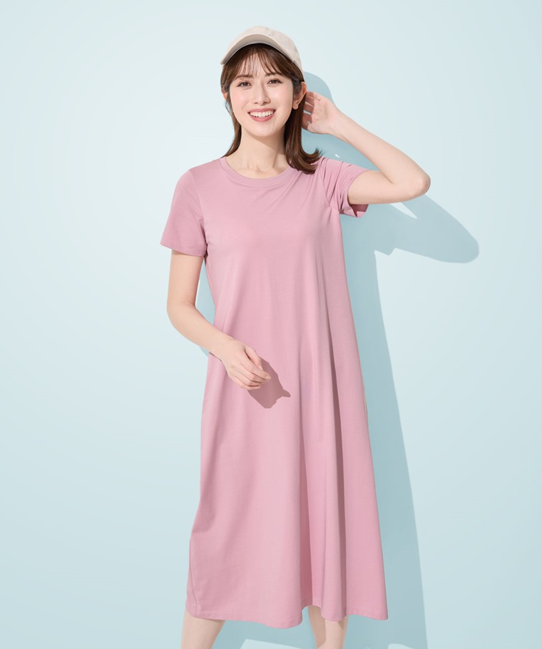 Bra輕涼棉質長洋裝-女