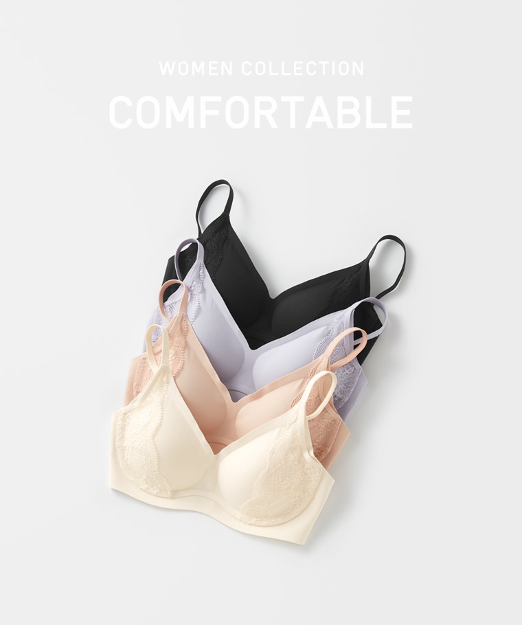 宅家舒適家居系列：女 · 無痕蕾絲內衣