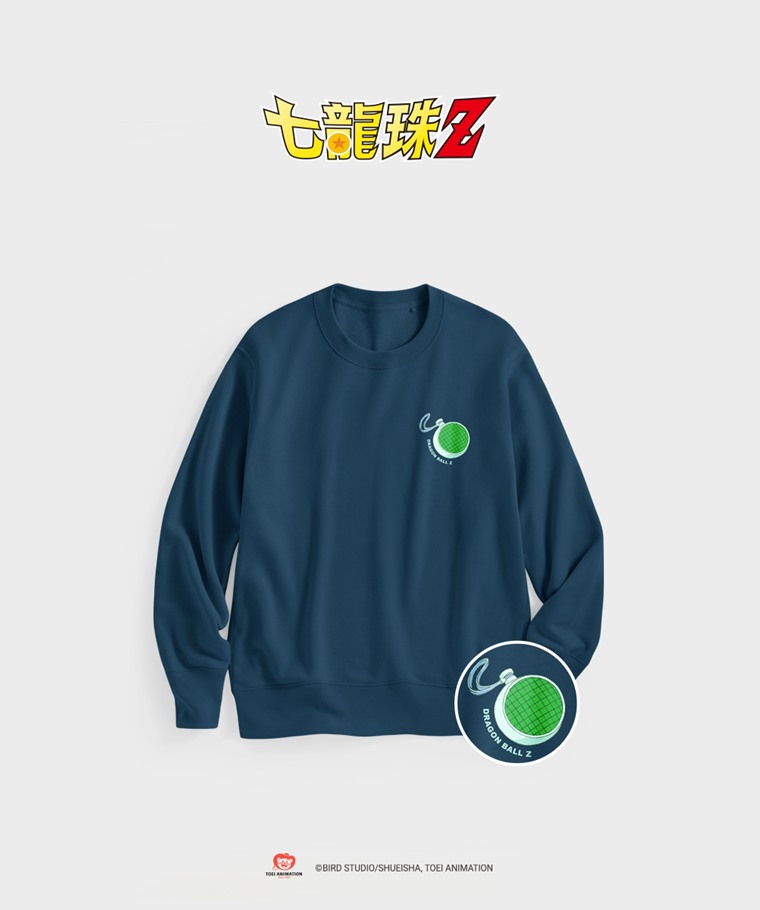 聯名系列T恤-MEN：男 · 七龍珠Z毛圈印花圓領衫-05
