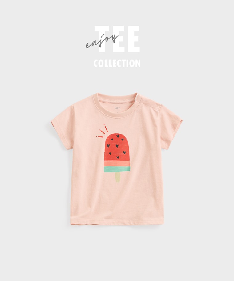 聯名系列T恤-BABY：Baby · 繽紛一夏印花T恤