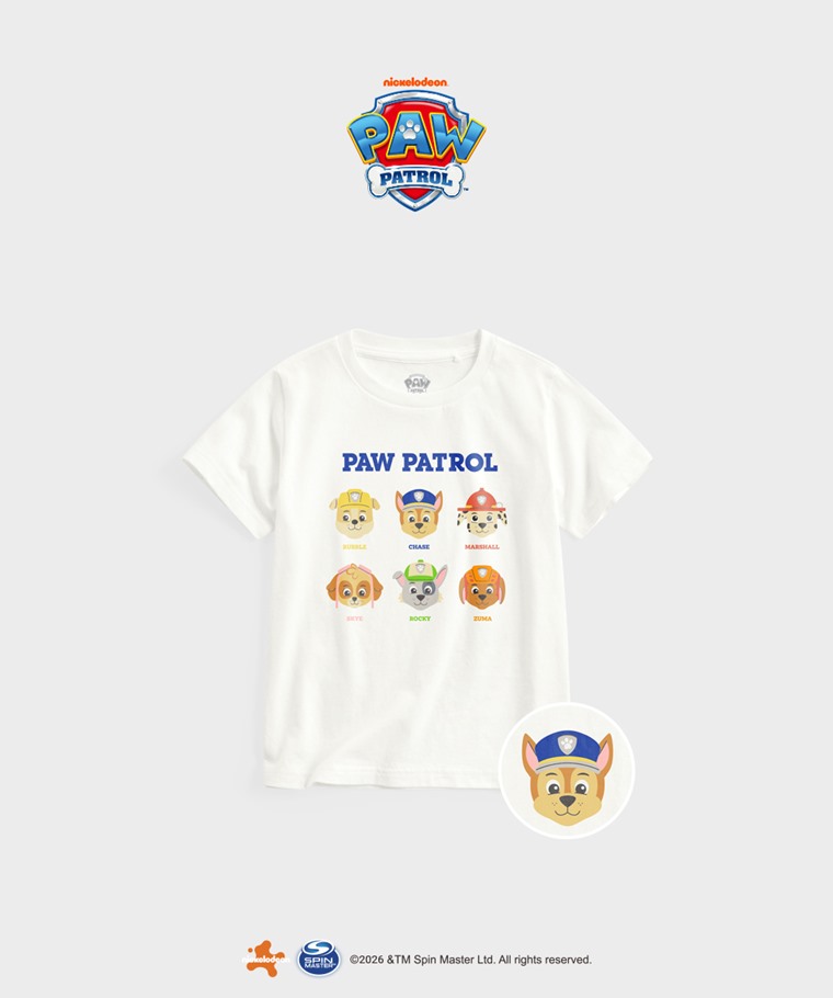 聯名系列T恤-KIDS：童 · 汪汪隊立大功印花T恤-02