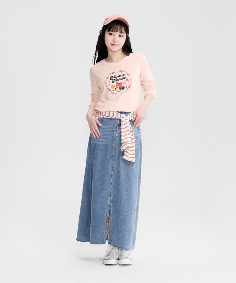 迪士尼系列長袖印花T恤-17-女