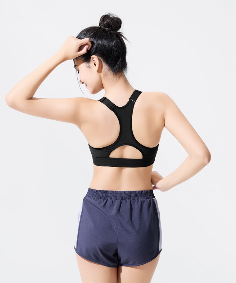 輕度支撐前開式拉鍊Bra背心-女