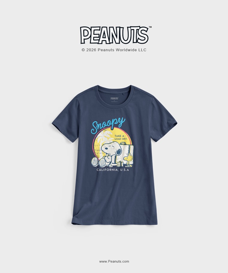 聯名系列T恤-WOMEN：女 · 史努比系列印花T恤-01