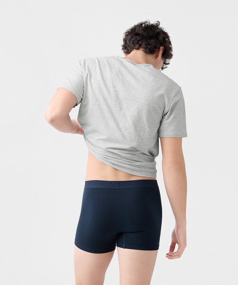 棉質中腰平口內褲(2入)-男