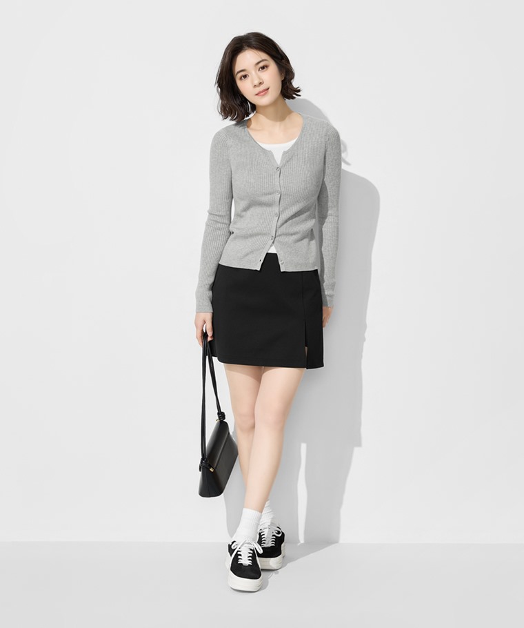 羅紋假兩件毛衣-女