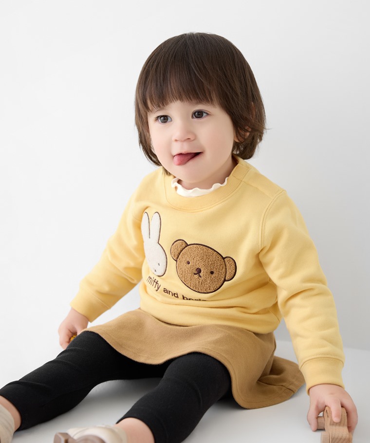 Miffy and Friends毛圈電繡圓領衫-03-Baby