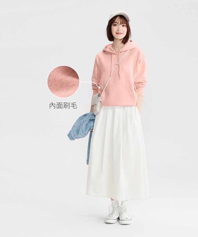 刷毛連帽衫-女