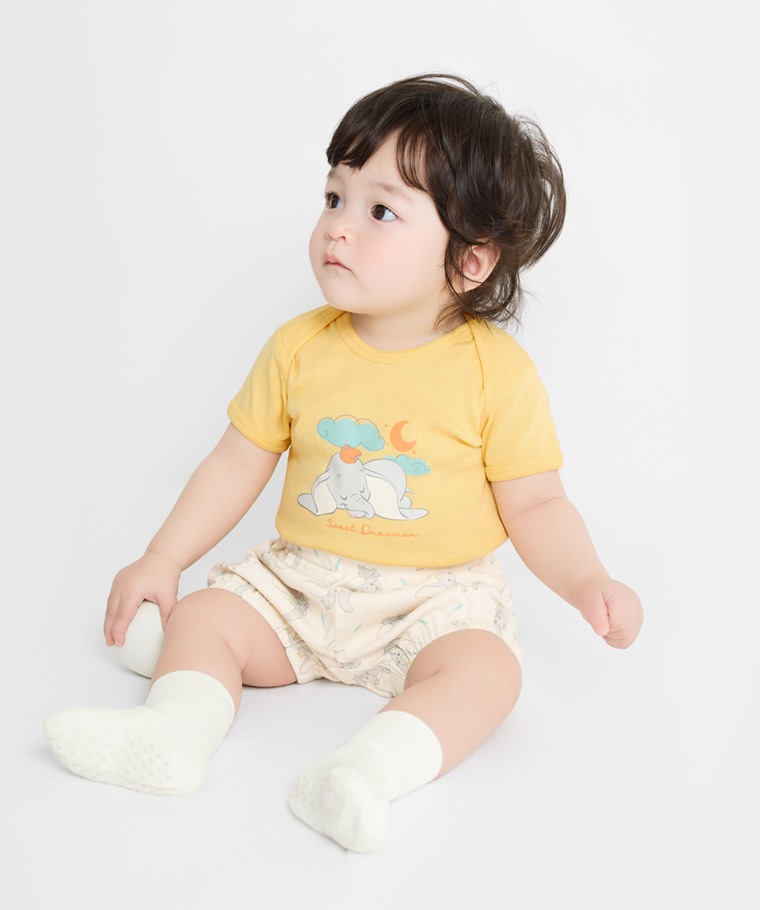 迪士尼系列純棉羅紋套裝組(3入)-Baby