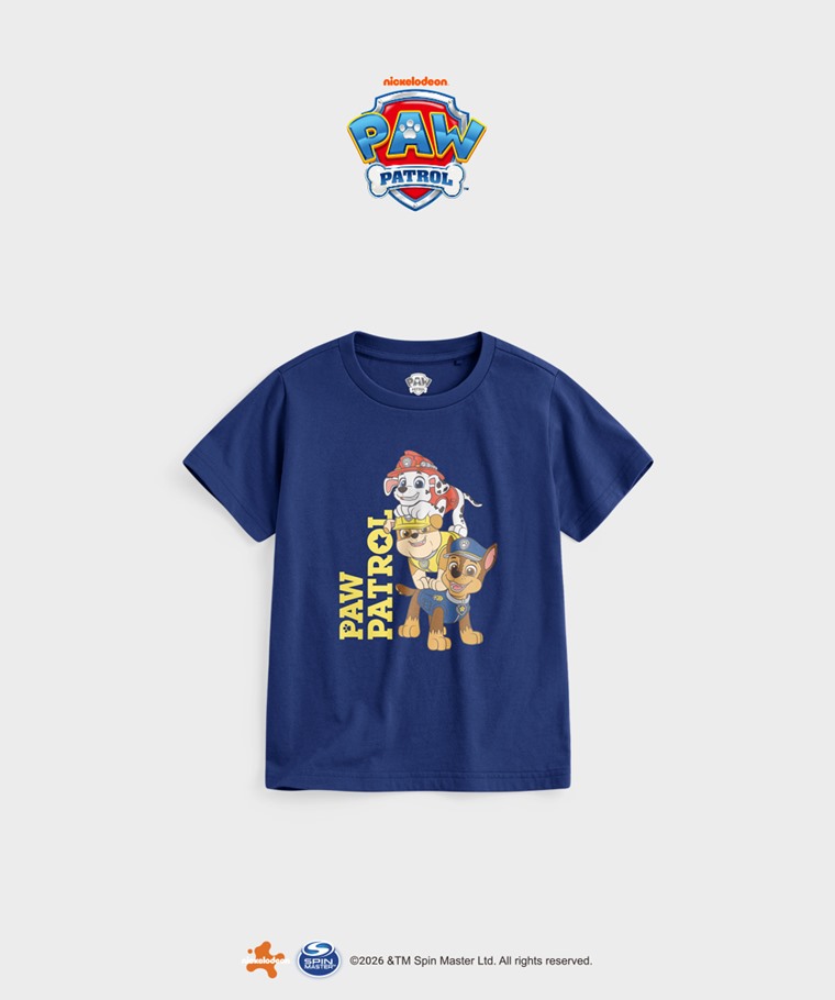 聯名系列T恤-KIDS：童 · 汪汪隊立大功印花T恤-01