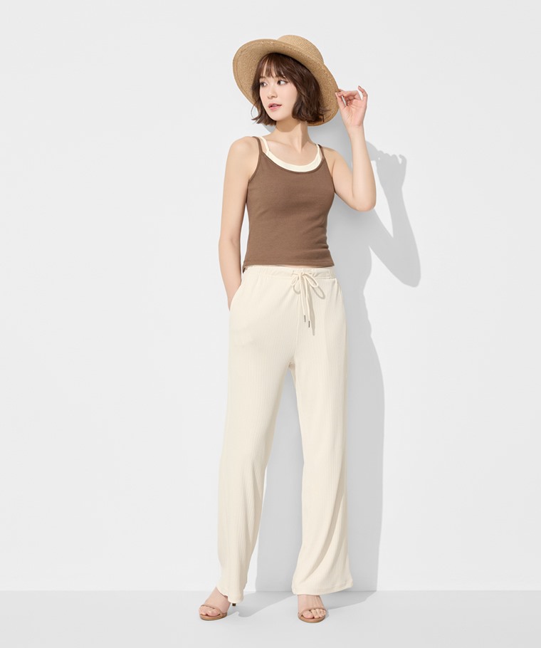 羅紋休閒長褲-女