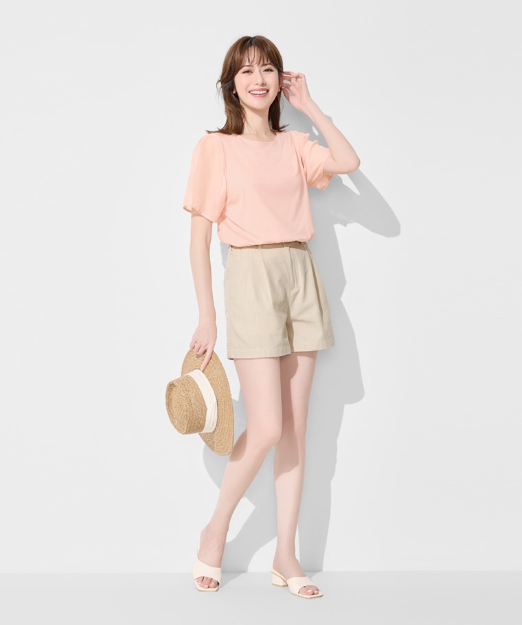 莫代爾雪紡袖上衣-女