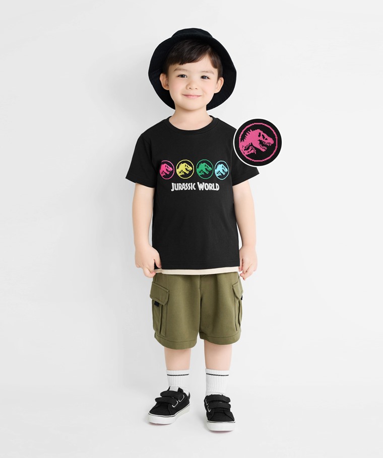 Jurassic World印花T恤-10-童