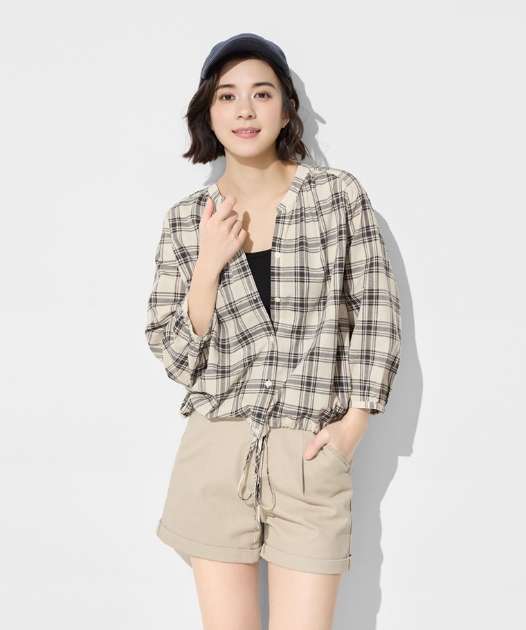 多色牛仔短褲-女