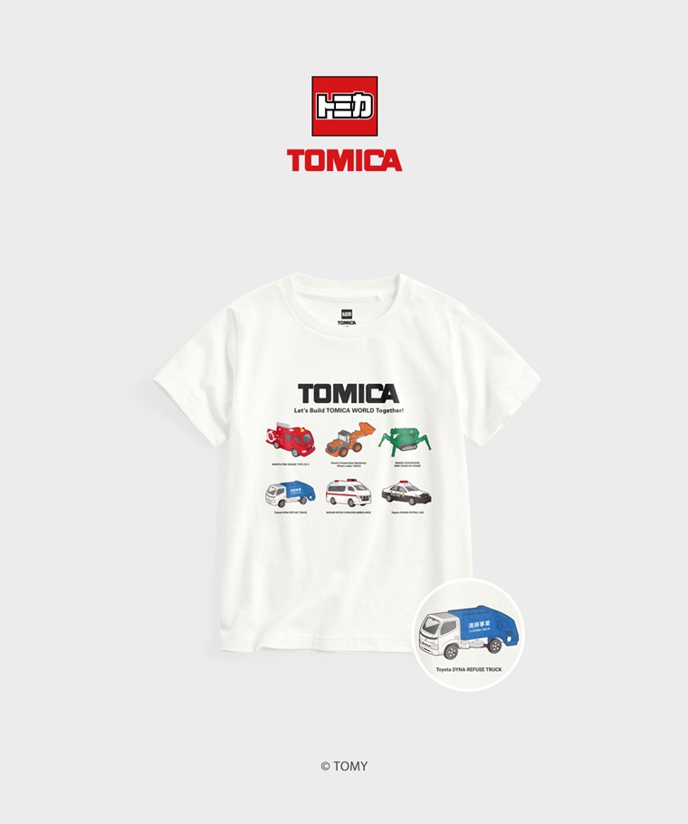 聯名系列T恤-KIDS：童 · TOMICA印花T恤-03