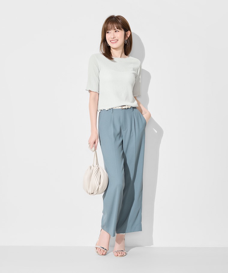 輕柔透膚上衣-女