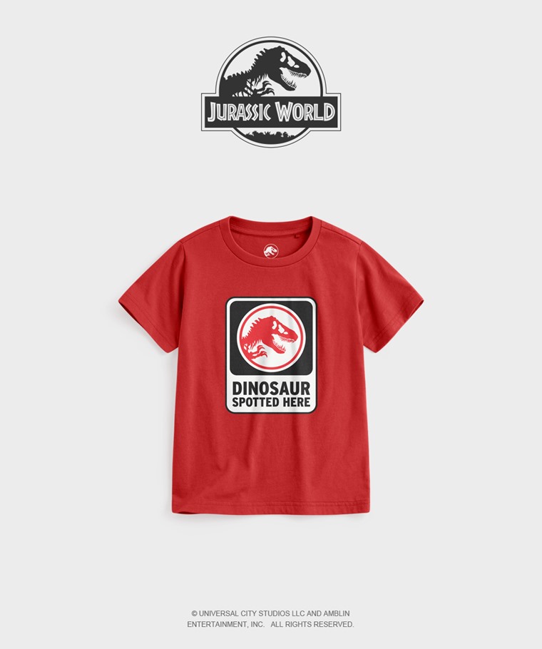 聯名系列T恤-KIDS：童 · Jurassic World印花T恤-07