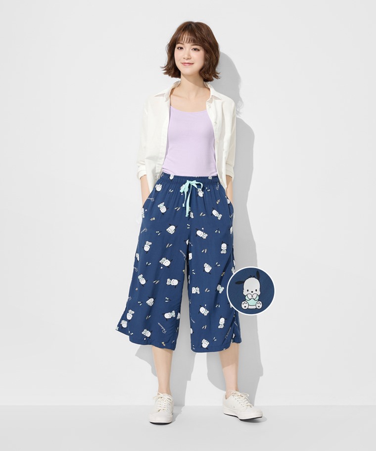 三麗鷗嫘縈七分褲-02-女