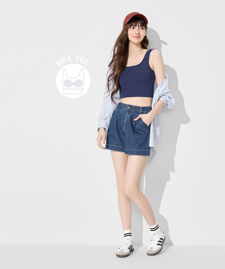 Bra美背方領背心-女