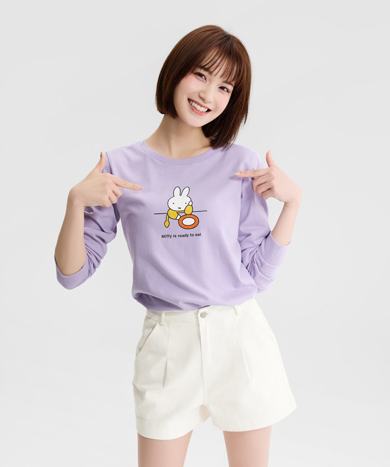 Miffy長袖印花T恤-12-女