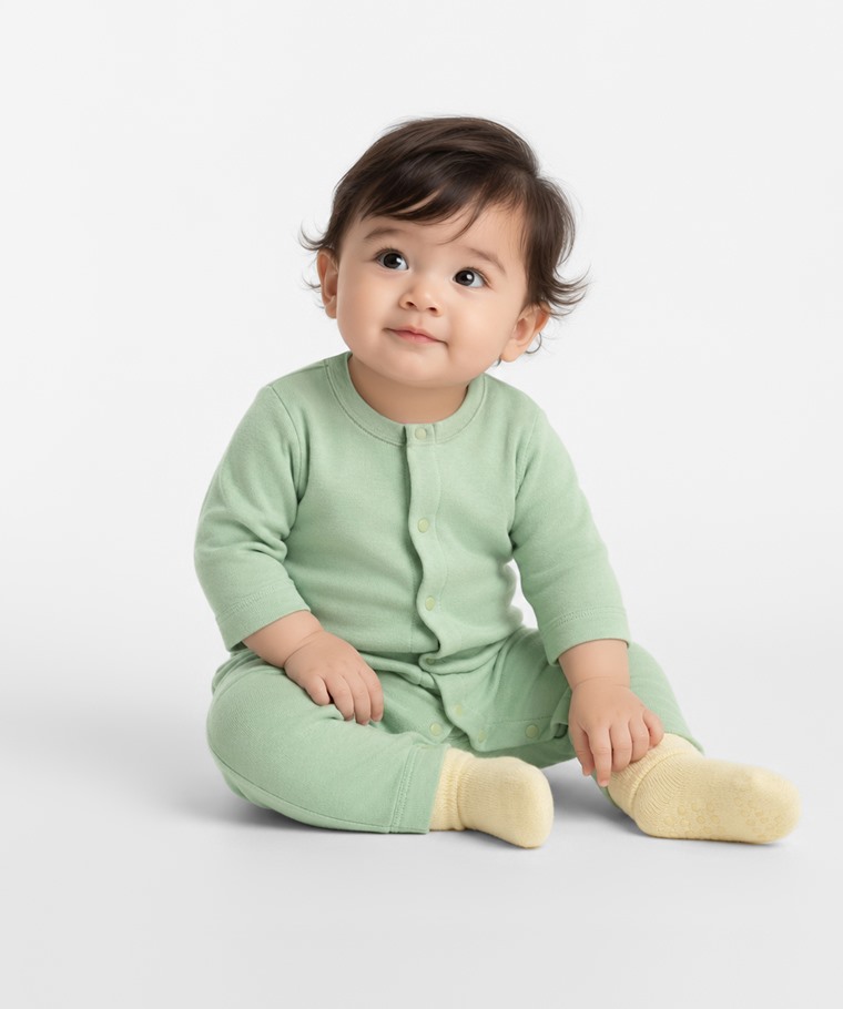 純棉羅紋連身衣-Baby