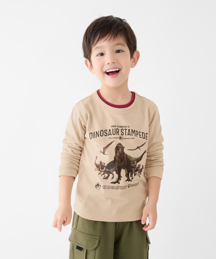 Jurassic World長袖印花T恤-03-童