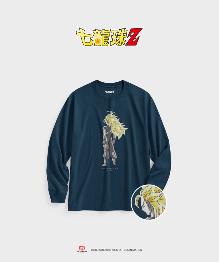 聯名系列T恤-MEN：男 · 七龍珠Z長袖印花T恤-02