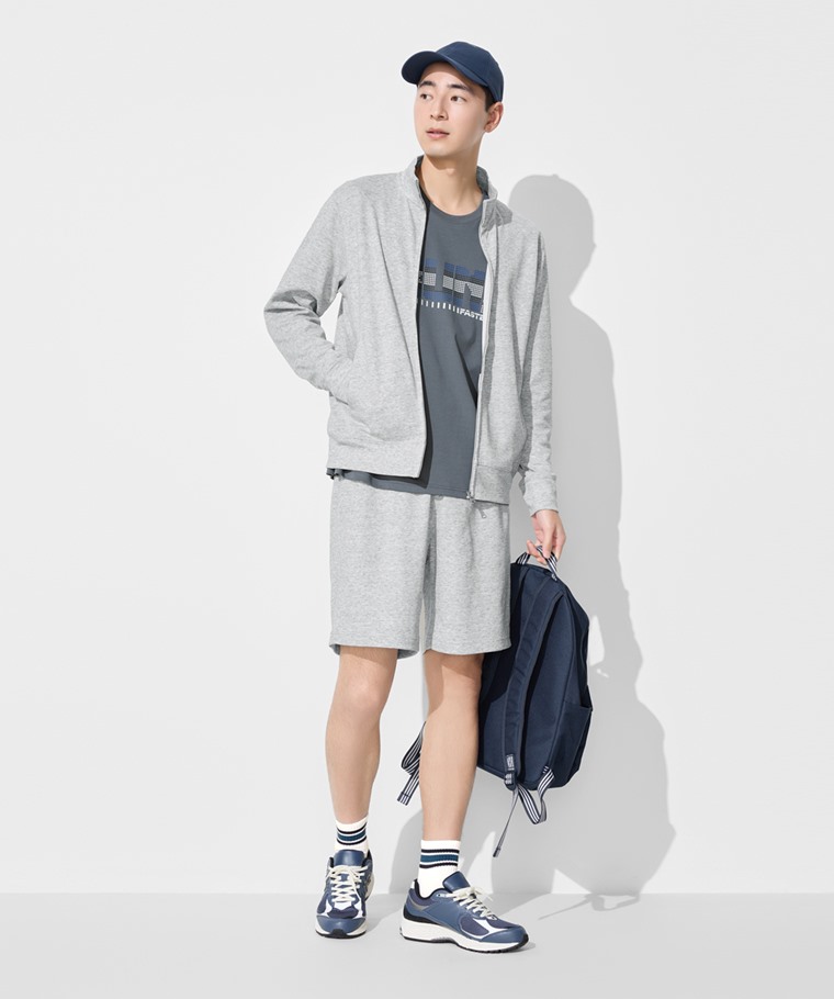 快乾棉抗UV立領外套-男