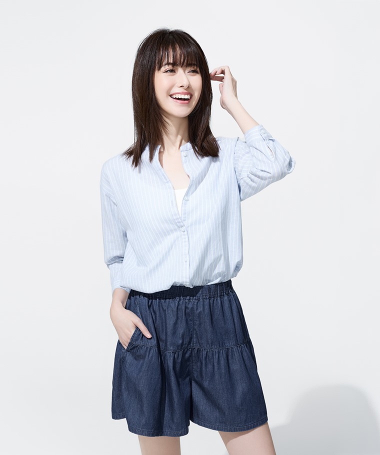 軟牛仔純棉蛋糕短褲-女