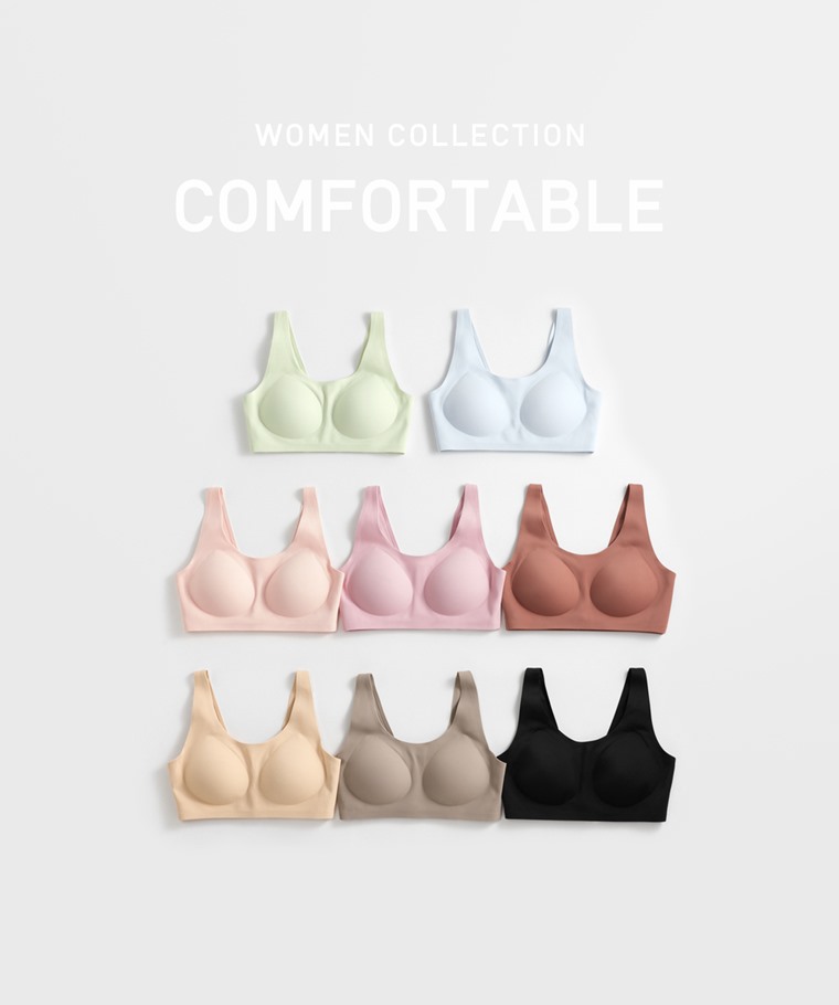 宅家舒適家居系列：女 · 無痕舒適Bra背心