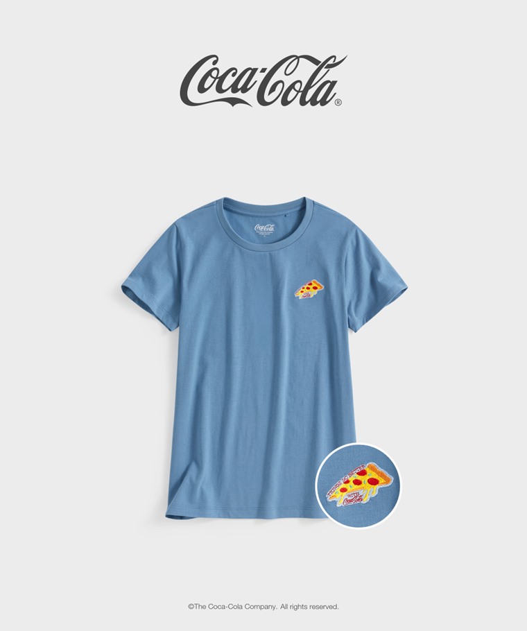 聯名系列T恤-WOMEN：女 · 可口可樂電繡T恤-01