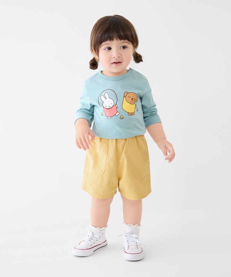 Miffy and Friends長袖印花T恤-05-Baby