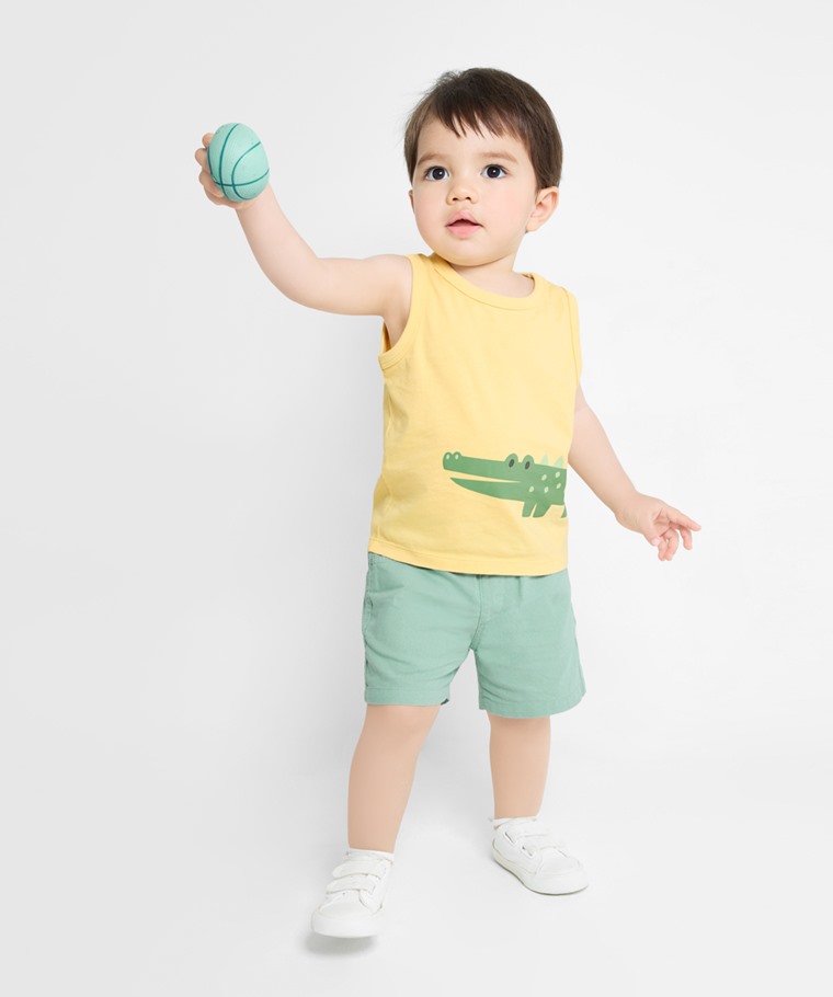 純棉動物印花背心-Baby