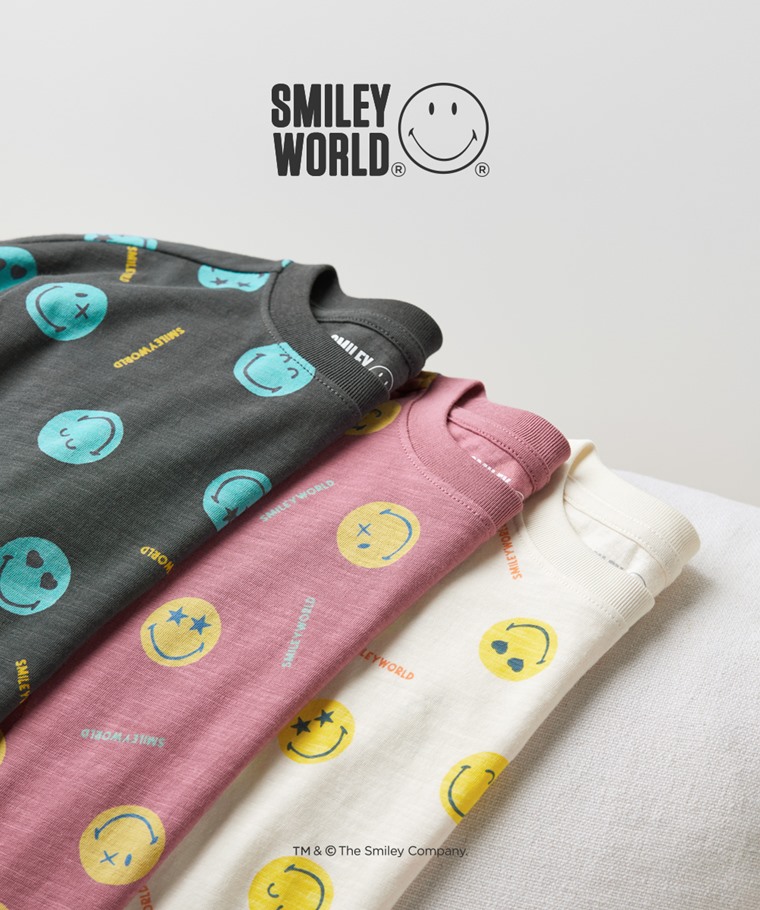 SmileyWorld®竹節棉印花T恤-Baby