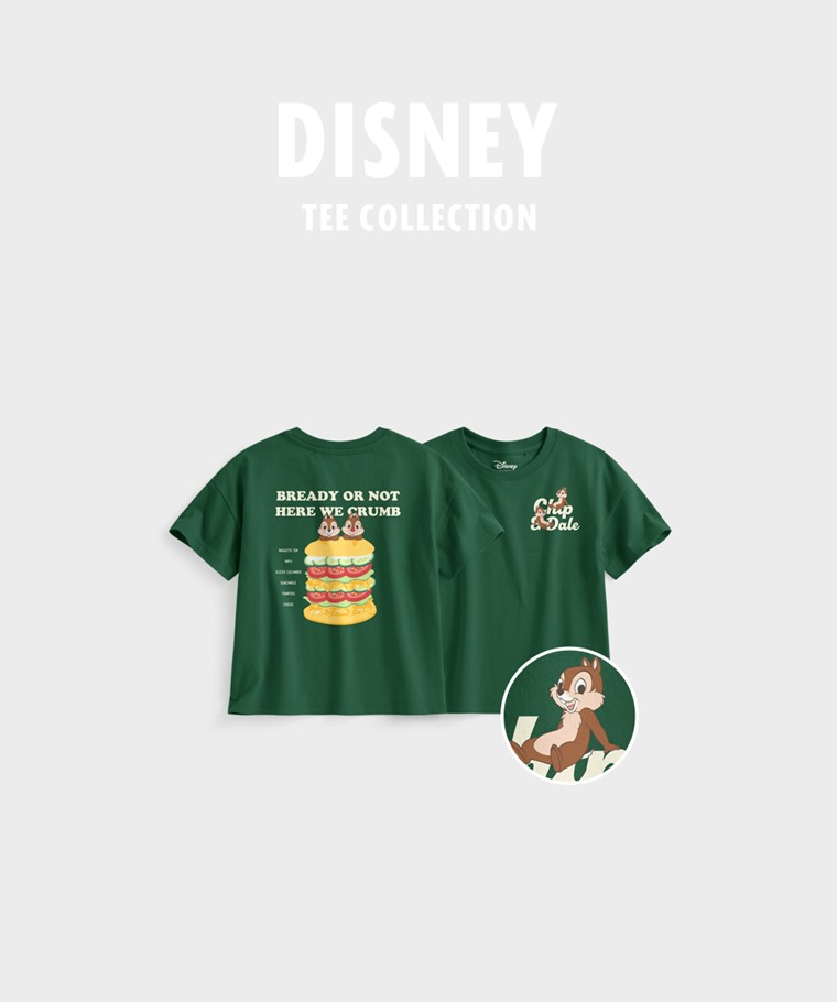 聯名系列T恤-KIDS：童 · 迪士尼系列寬版印花T恤-07