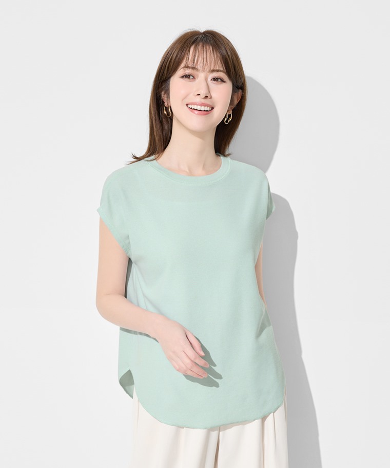 華夫格寬鬆連袖上衣-女