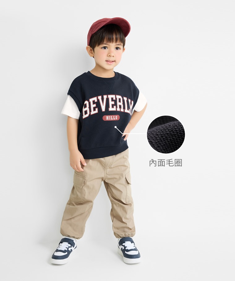 毛圈印花背心-童