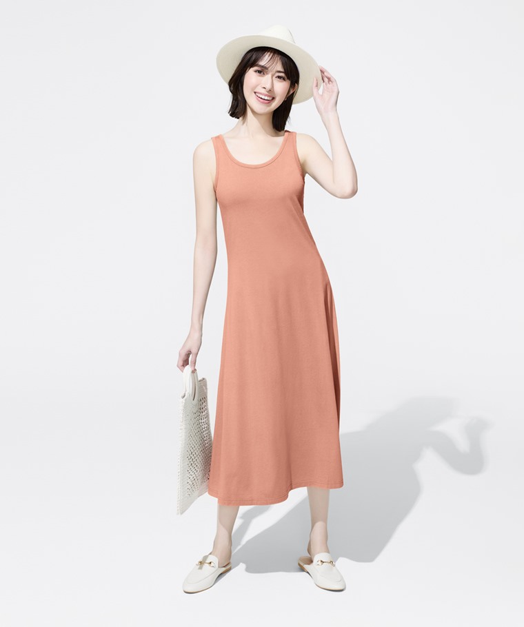 純棉背心長洋裝-女
